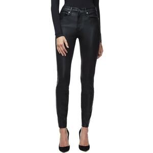 Good American Coated High Waist Black  Jeans Size 20